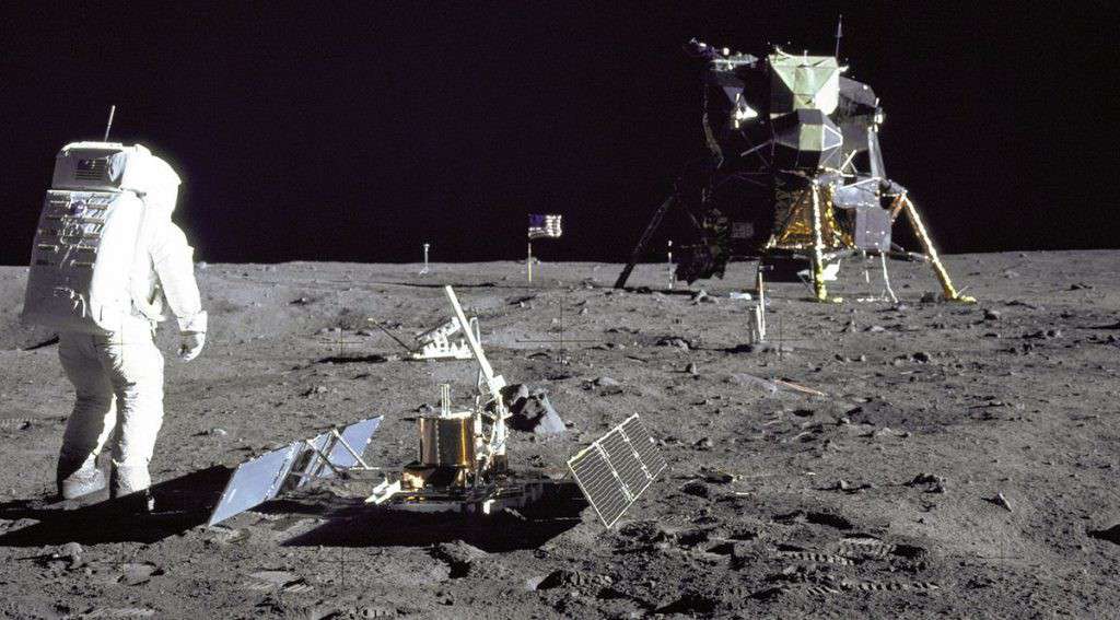 Aldrin en la Luna