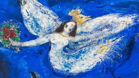 Marc Chagall und seine Geschichte: fliegende Kühe, umarmte Liebende und Geigen