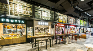 Areas, bar e cibo in aeroporto