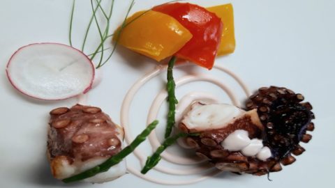 La receta de Fabrizio Sepe: pulpo y pimientos