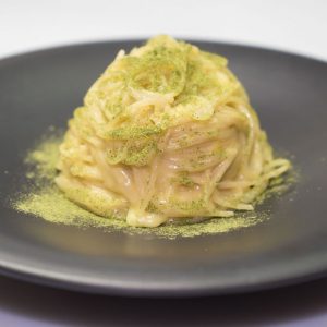 Auf First&Food Spaghetti mit Provolone del Monaco