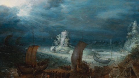 BIAF: Dreamlike "Coastal Landscape with Saracen Tower" by Roelant Savery