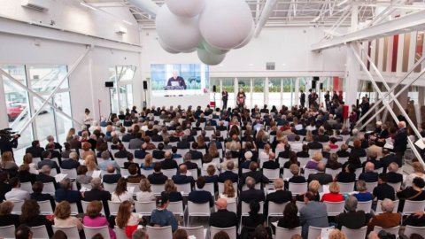 School, teachers and principals at the Golinelli factory