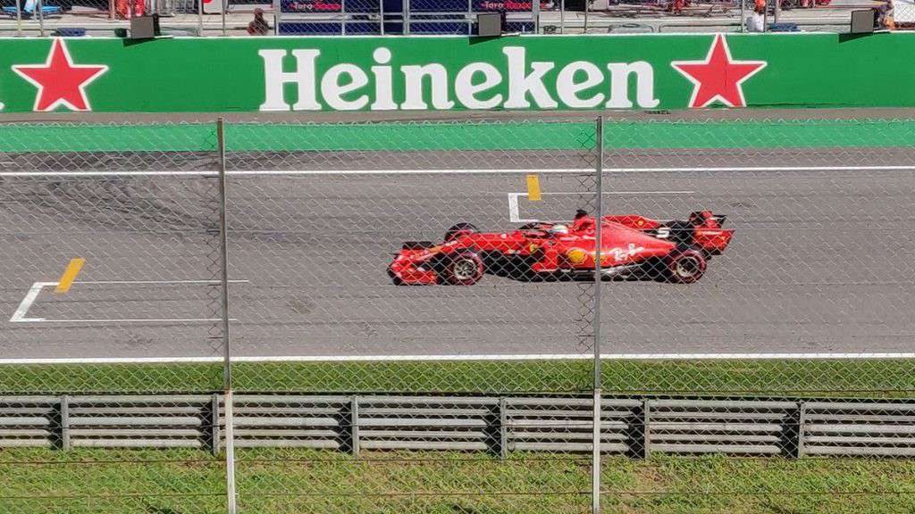 Leclerc à l'arrivée du Grand Prix de Monza