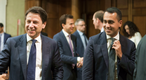 Giuseppe Conte e Luigi Di Maio del governo