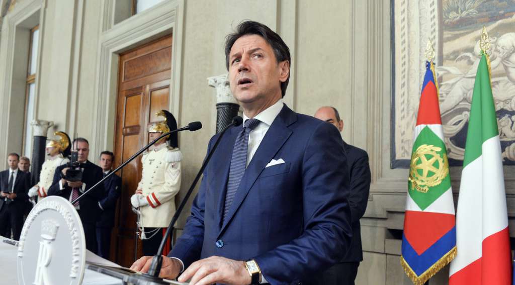 Il presidente del Consiglio, Giuseppe Conte, al Quirinale