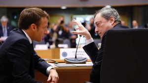Draghi con Macron
