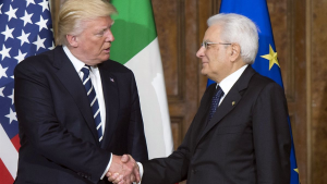 Donald Trump e Sergio Mattarella