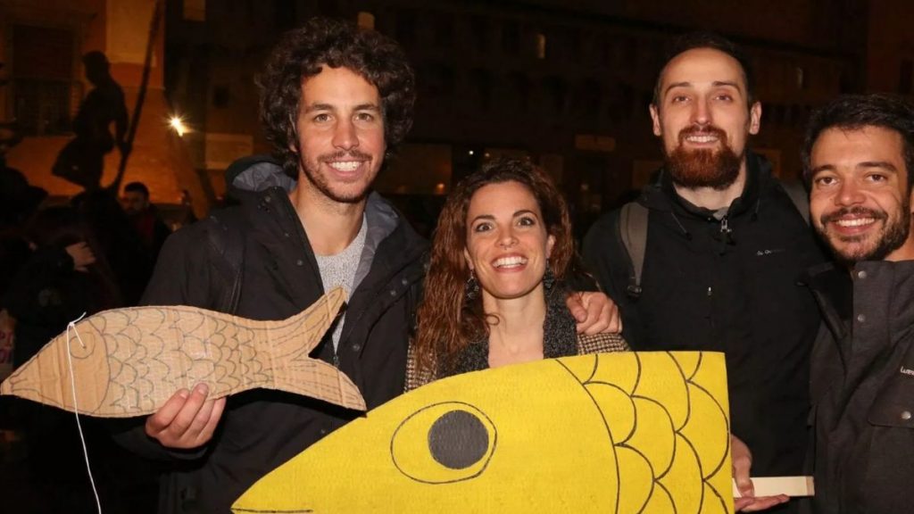 Mattia Santori and the sardines