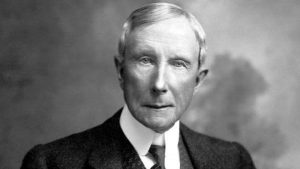 John D. Rockfeller, magnate del petrolio e patron della Standard Oil