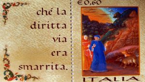 Francobollo di Poste Italiane su Dante Alighieri