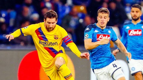 Champions: il Napoli ferma Messi, oggi Juve a Lione