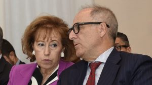 Letizia Moratti e Victor Massiah di Ubi Banca