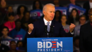 Joe Biden al comizio