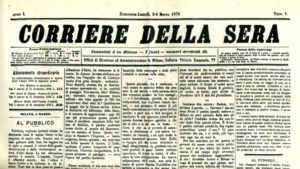 Corriere della Sera primo numero