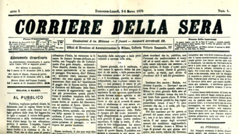 ACCADDE OGGI – 5 marzo 1876, nasce il Corriere della Sera