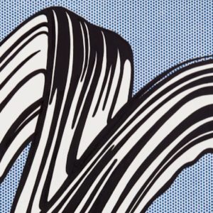 Roy Lichtenstein, das Werk „White Brushstroke I“ bei einer Auktion in New York