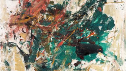 The work "Noël" by Joan Mitchell at auction in New York