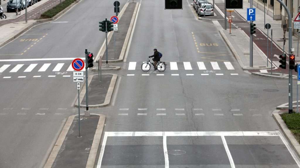 Milano deserta con il lockdown