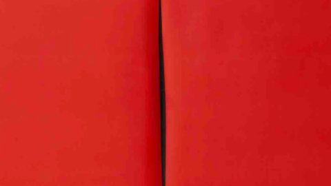 Lucio Fontana: singgah di New York untuk karya hebat "Konsep spasial, Attesa"