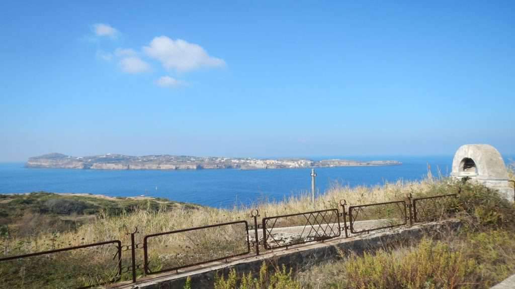 View of the island of Ventotene