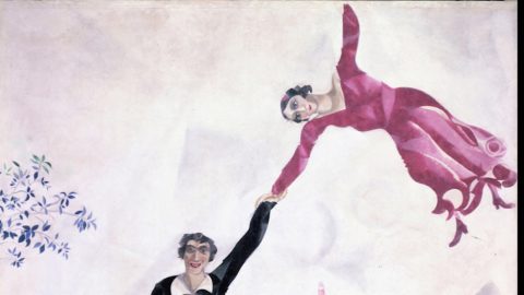 Marc Chagall, ausgestellte Meisterwerke mit Blick auf Russland