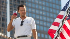 Leonardo Di Caprio nel Lupo di Wall Street