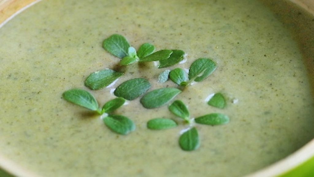 sopa de verdolaga