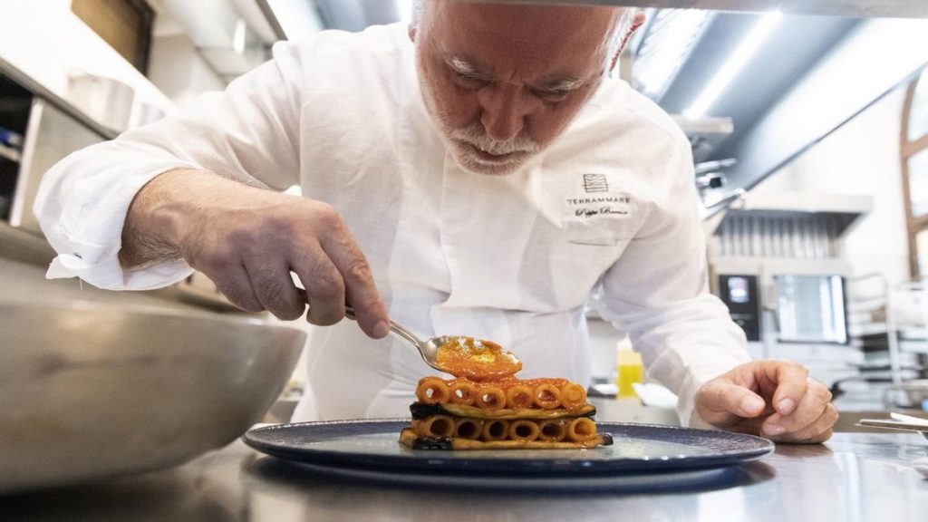 Küchenchef Peppe Barone von Terrammare in Mailand