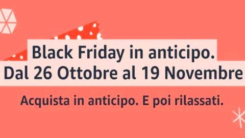 Black Friday: Amazon anticipa gli sconti di un mese