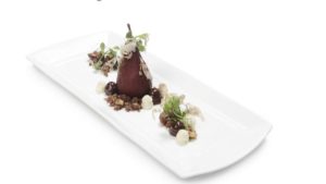 Ricetta di Pere cioccolato e tartufo di Eugenio Boer chef stella Michelin