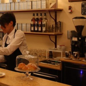 Ein Anti-Covid-Kaffee in der Bar Terzi in Bologna