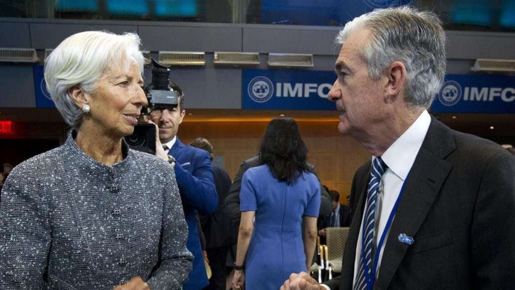 Jerome Powell y Christine Lagarde