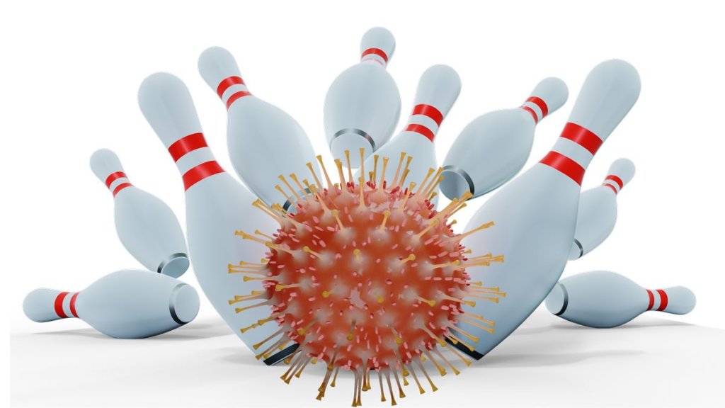 Coronavirus bowling strike