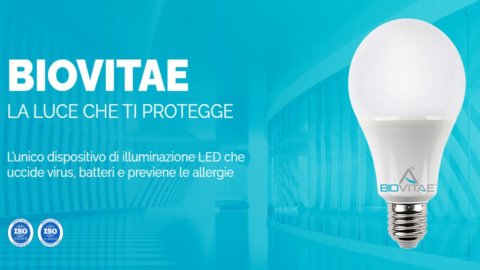 Biovitae, la lampadina che elimina il virus del Covid, presto in vendita