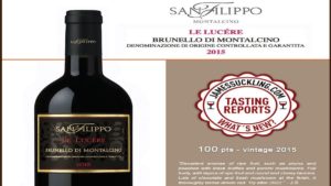 San Filippo Brunello di Montalcino Le Lucere terzo vino mondiale per Wine Spectator 2020