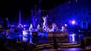 Piazza Navona illuminata