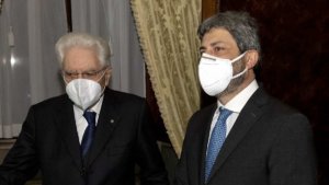 Il presidente Mattarella con Fico