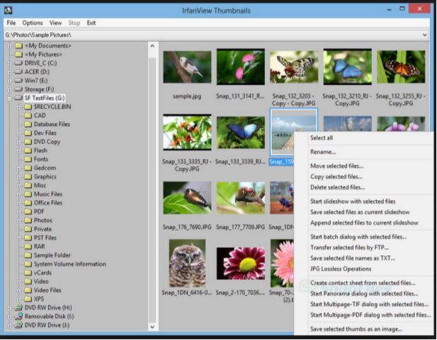 IrfanView software
