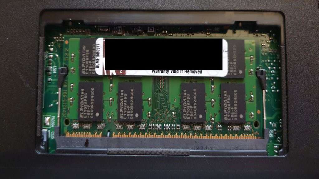 Memoria RAM installata