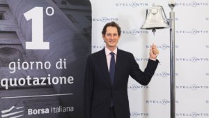 John Elkann alla quotazione di Stellantis