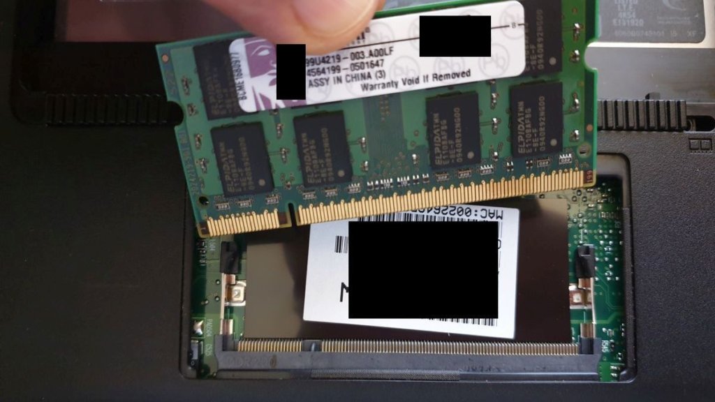 RAM removed