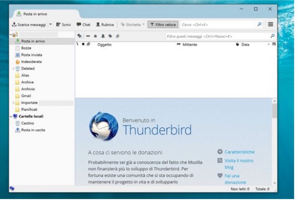 programa de correo Thunderbird