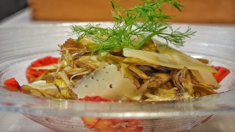 The recipe of Giovanni Rugolotto, Cimbrian chef in love with the spiny artichoke of Menfi