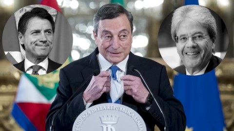 Draghi pensa alla staffetta Conte-Gentiloni, ma c’è il nodo M5S