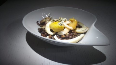 Chef Pasquale Tarallo's lean recipe for Lent: soup of black chickpeas and cuttlefish from Agnone