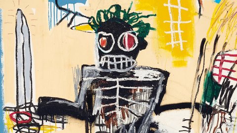 Jean-Michel Basquiat-এর রেকর্ড, "ওয়ারিয়র" কাজটি 35.077.853 ইউরোতে বিক্রি হয়েছে