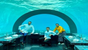 Ristorante sottomarino di Andrea Berton alle Maldive