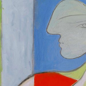 Pablo Picasso, a obra "Femme assise près d'une fenêtre" em tour de pré-venda