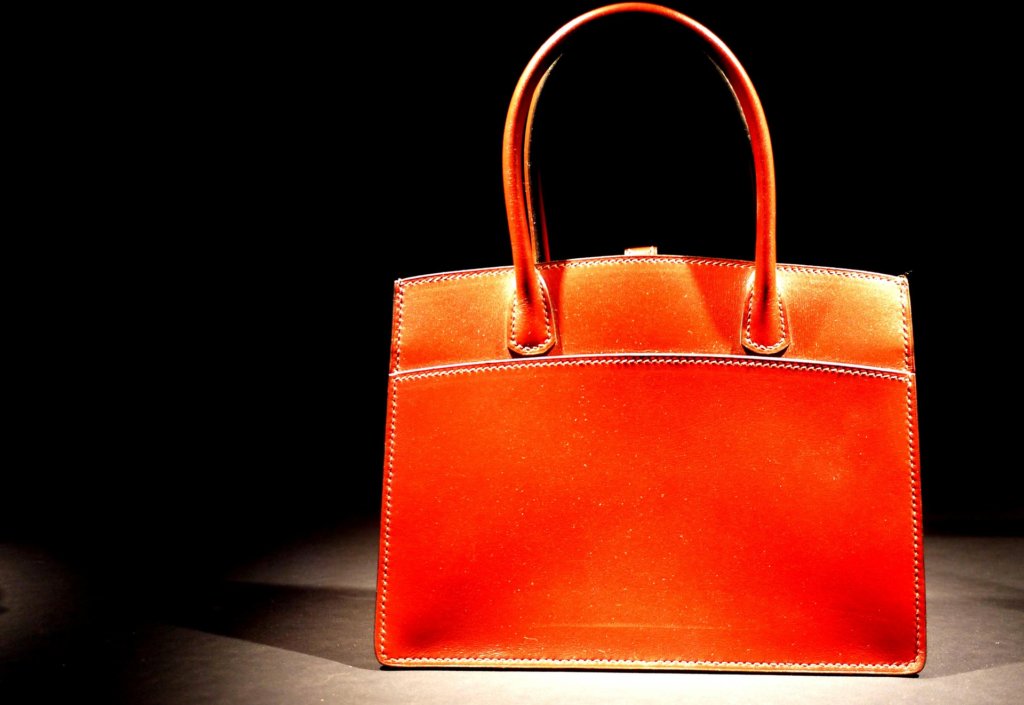 Leather-colored Hermes bag